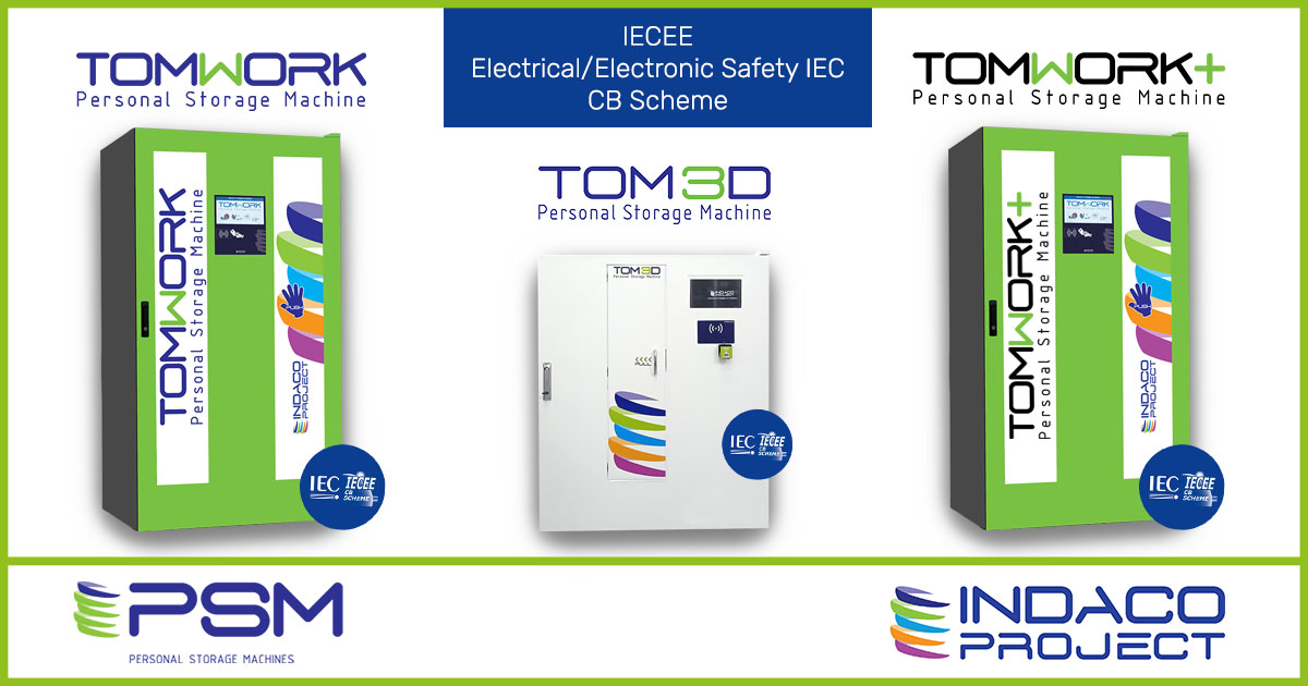 PSM - INDACO PROJECT INDUSTRIAL VENDING MACHINES ARE IECEE CB CERTIFIED